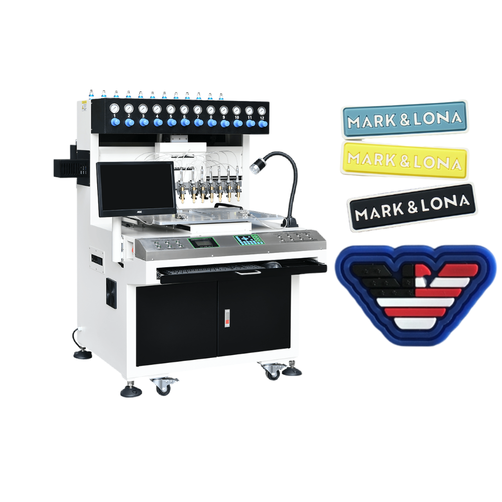 Small emoji soft pvc keychain filling machine